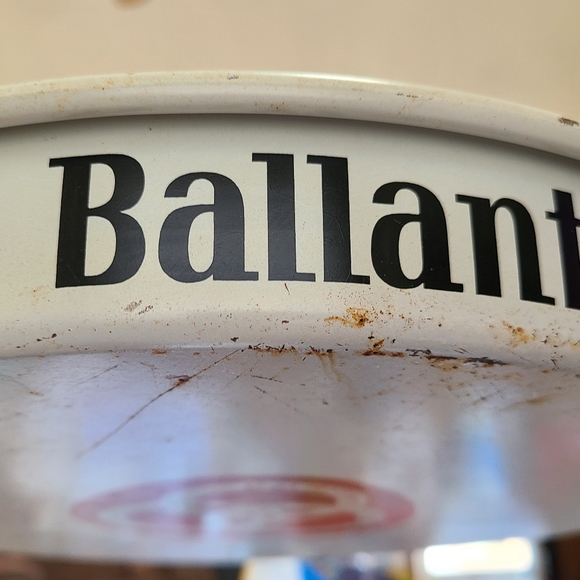Vintage Ballantine Beer Metal Serving Tray - Picture 7 of 10
